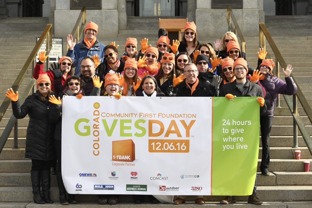 DENVER, COLORADO - NOVEMBER 29: Community First Colorado Gives Day rally on the west steps of the State Capitol on November 29, 2016 in Denver, Colorado. Photo by Helen H. Richardson