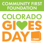 Community First Foundation Colorado Gives Day Dec 7 With FirstBank logo