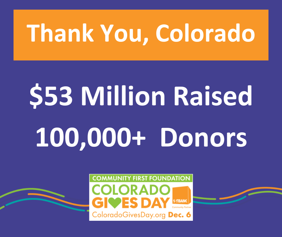 100,000+ Donors Raise 53 Million On Colorado Gives Day For Local